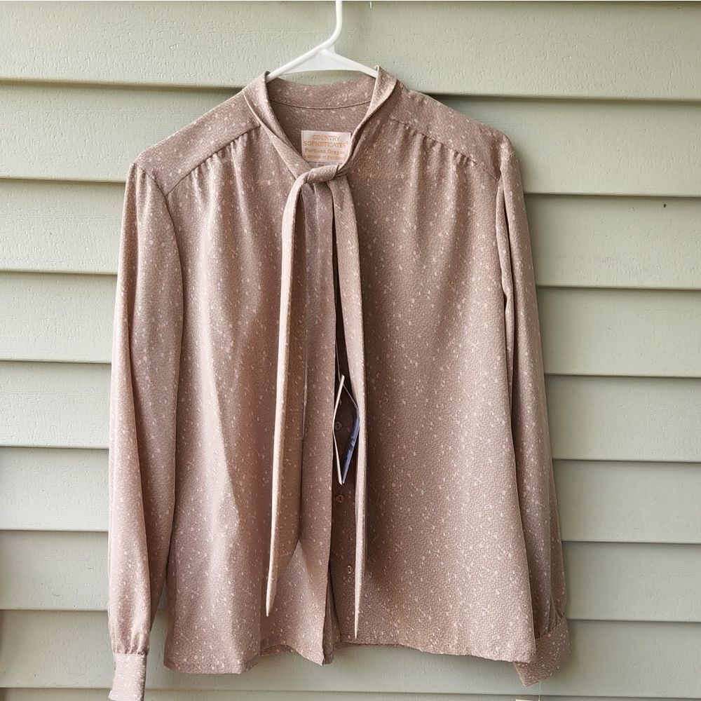 Country sophisticates long sleeve button down shirt/Blouse/top size 14